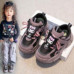 Giày trẻ em nữ thể thao Kuromi cho bé từ 3-10 tuổi - PD45