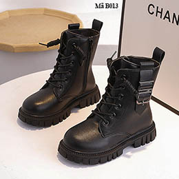 Giày trẻ em nữ kiểu boot cá tính từ 3 - 11 tuổi - B013